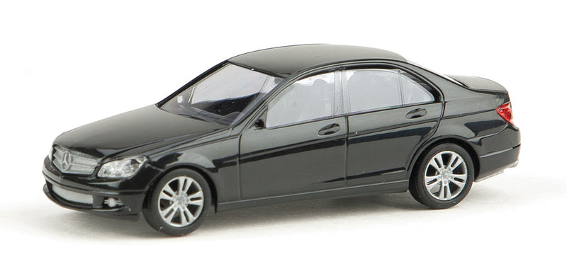 Busch 89138 HO Scale Black Mercedes-Benz C-Class Sedan