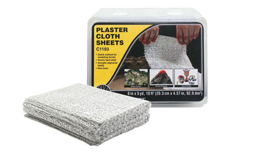 Woodland Scenics C1193 Plaster Cloth Sheets, 8" x 12" (30)