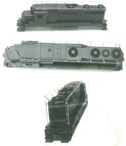 Cal Scale Superdetail 406 HO Scale PRR Induction Phone Antenna Supports for EMD GP30