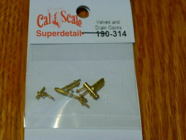 Cal Scale Superdetail GV-314 HO Scale Globe Valve and Drain Cock Set