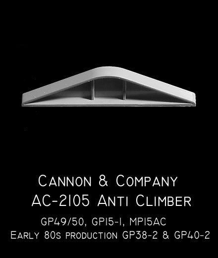 Cannon & Company 2105 HO Scale Anticlimber 50 Series Late Dash 2 & GP15-1 (2-Pack)