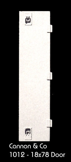 Cannon & Company 1012 HO Scale Latched Hood Doors 18 x 78 (6-Pack)