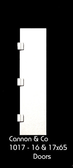 Cannon & Company 1017 HO Scale Plain & Latched Hood Doors 16 & 17 x 65 (8-Pack)