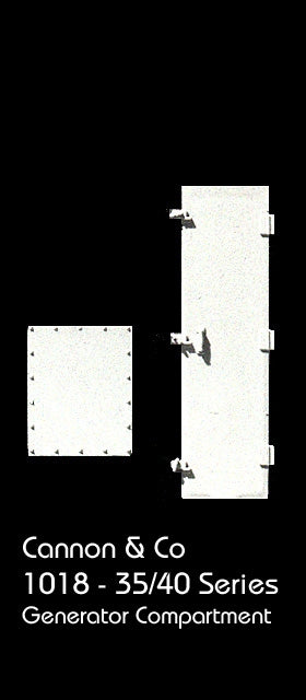 Cannon & Company 1018 HO Scale Compartment Doors EMD 35/40 Series Generator (8-Pack)