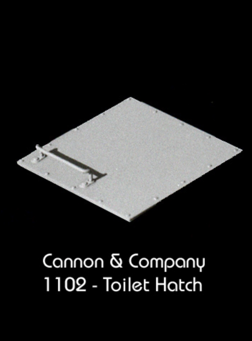 Cannon & Company TH-1102 HO Scale EMD Low Nose Toilet hatch