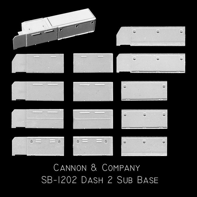 Cannon & Company 1202 HO Scale EMD Cab Sub Base All Dash 2 & 50/60 Series Units