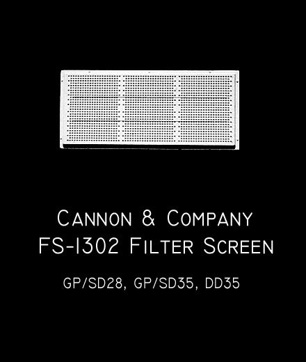 Cannon & Company 1302 HO Scale Inertial Filler Screens 35 Line GP