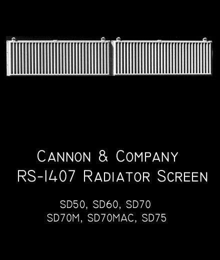 Cannon & Company 1407 HO Scale Radiator Screens For EMD SD50-75 (2-Pack)