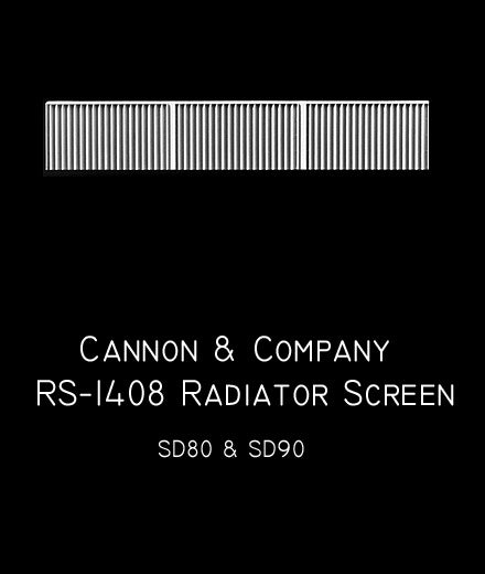Cannon & Company 1408 HO Scale Radiator Screens For EMD SD80/90 (2-Pack)