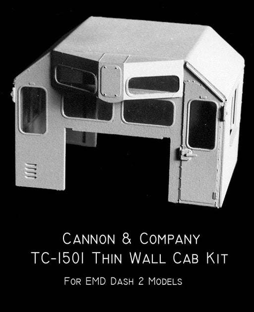 Cannon & Company 1501 HO Scale EMD Hood Unit Cab Kit Dash 2 50/60/70 Series