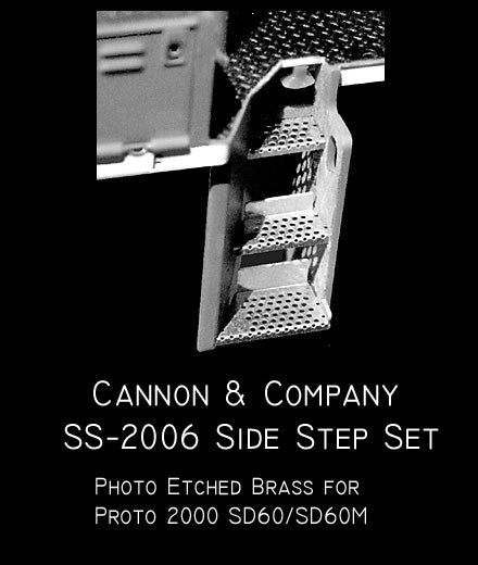 Cannon & Company 2006 HO Scale Photo-Etched Brass Engine Step Set For Proto 2000 SD60