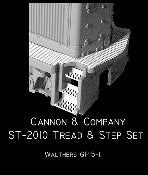 Cannon & Company 2010 HO Scale Photo-Etched Brass Safety Tread & Step Kit For Walthers GP15-1