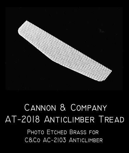 Cannon & Company 2018 HO Scale Anticlimber Safety Tread Fits #2103 Standard Anticlimber (6-Pack)