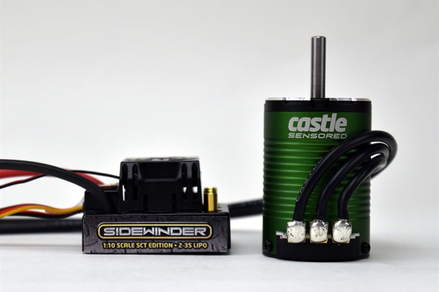 Castle Creations 010-0123-03 Sidewinder SCT Waterproof ESC and 1410-3800KV 5mm Brushless Motor