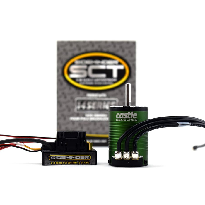 Castle Creations 010-0123-03 Sidewinder SCT Waterproof ESC and 1410-3800KV 5mm Brushless Motor