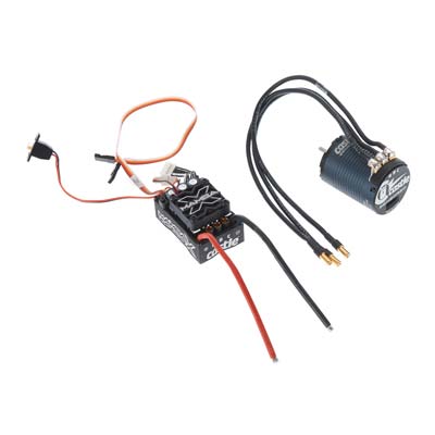 Castle Creations 010-0155-08 Mamba X 25.2V Water Proof ESC with 1900kV Slate Crawler Motor Combo