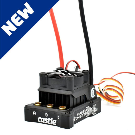 Castle Creations 010-0165-00 1/6 Mamba Monster X 8S 33.6V WaterProof ESC with 8A BEC