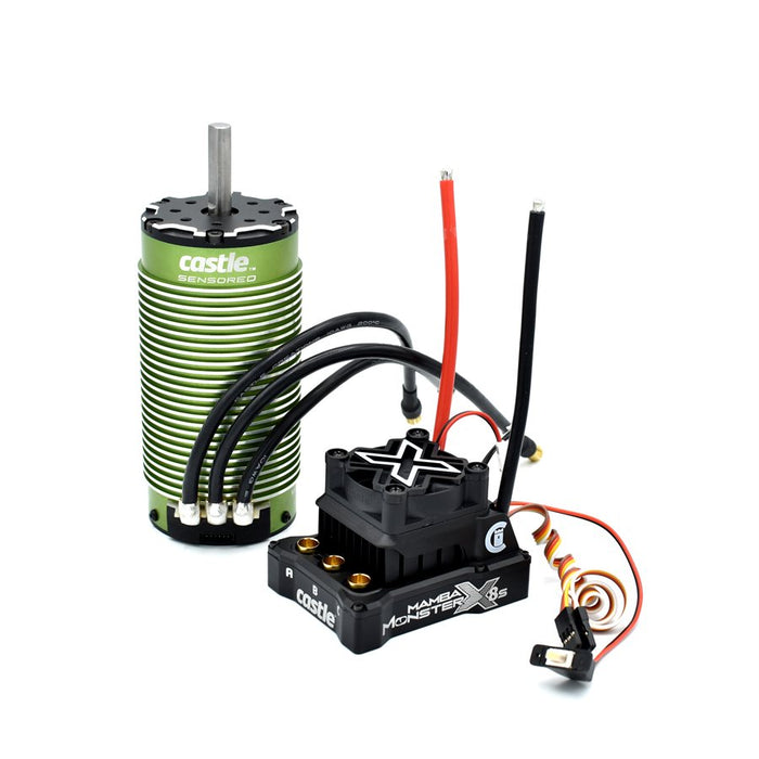 Castle Creations 010-0165-01 1/6 Mamba Monster X 8S WaterProof ESC with 2028KV Motor Combo