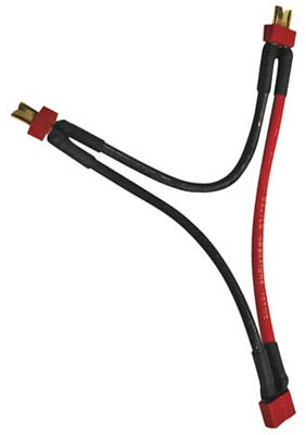 Castle Creations 011-0002 Battery Doubler Series Connector 10 Gauge with Deans