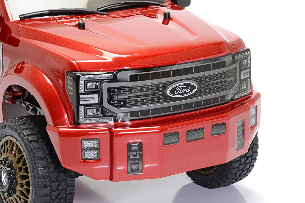 CEN Racing 8982 Red Candy Apple 1/10 4WD RTR Ford F-450 DL Custom Series Solid Axle Dually Pickup