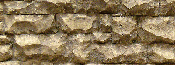 Chooch 8254 HO or O Scale Flexible Large Random Stone Wall 3.5"x13"