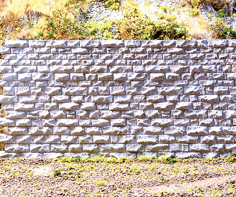 Chooch 8312 Medium Cut Stone Interconnecting Retaning Wall 6 3/4" x 3 1/2"