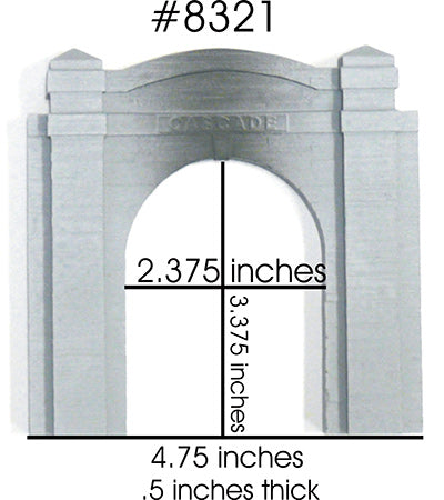 Chooch 8321 HO Scale Cascade Single Tunnel Portal