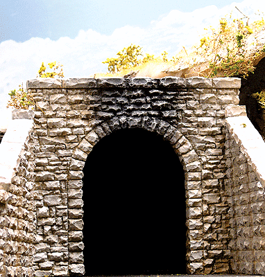 Chooch 8360 HO Scale Random Stone Single Track Tunnel Portal