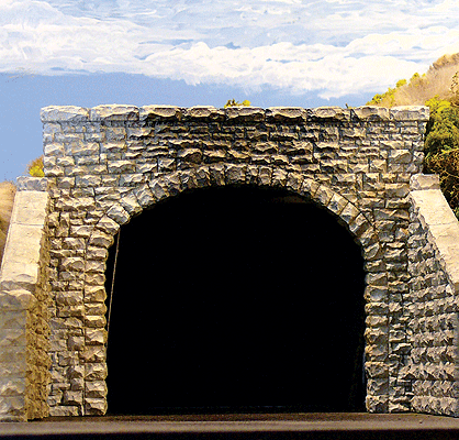Chooch 8370 HO Scale Random Stone Double Track Tunnel Portal