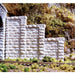 Chooch 8401 HO Scale Cut Stone Stepped Abutment 2 Pack