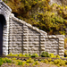 Chooch 8402 HO Scale Cut Stone Sloped Abutment 2 Pack