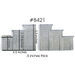Chooch 8421 HO Scale Concrete Stepped Abutment 2 Pack