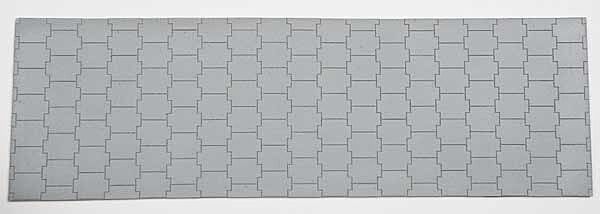 Chooch 8598 HO Scale Flexible Modern Concrete Cruciform Wall (11 7/8" x 3 3/4")