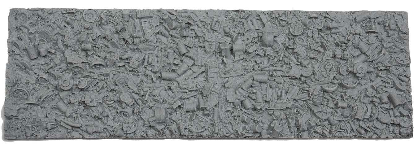 Chooch 8925 HO Scale Flexible Textured Freight Car Load Sheets - Junk 11"x3"
