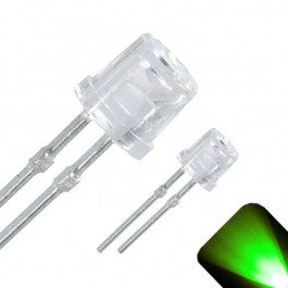 Circuitron 800-750406 7504 Hyper-Brite Pure Green LED 3.0mm Diameter 12-16V - Package of 6