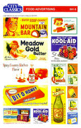 City Classics 501-8 HO Scale Food Advertising Signs