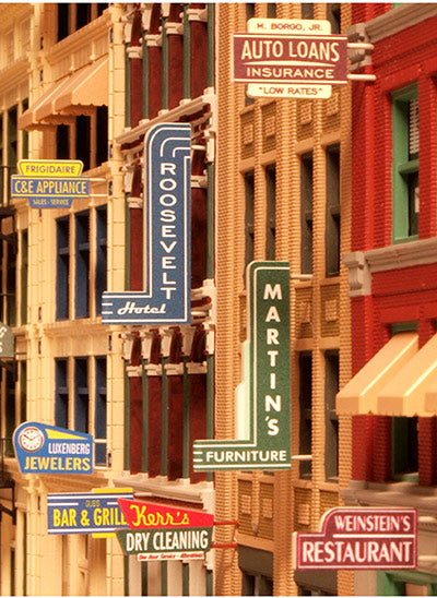 City Classics 850 HO Scale Storefront Sign Kit