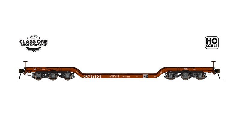 Class One Model Works HO Scale GSC Heavy Duty Flatcar Conrail CR (Choose Options)