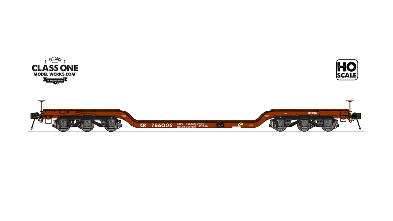 Class One Model Works HO Scale GSC Heavy Duty Flatcar Conrail CR (Choose Options)