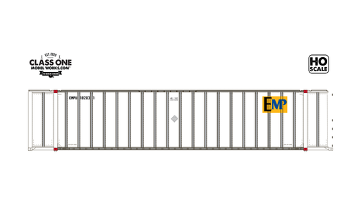 Class One Model Works HO Scale Monon 48' Container EMPU 182031 / 181702 2-Pack #1