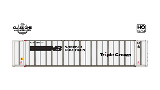 Class One Model Works HO Scale Monon 48' Container NS Triple Crown TCZU 281282 / 281477 2-Pack #1