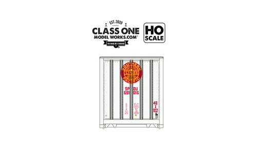 Class One Model Works HO Scale Monon 48' Container Southern Pacific SPDU 691196 / 691255 2-Pack #2
