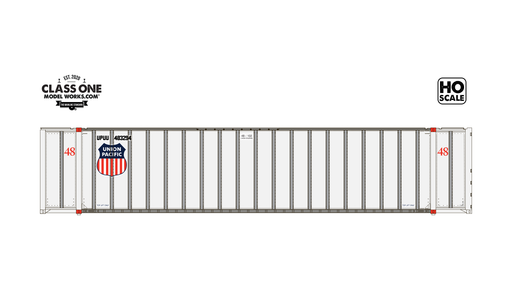 Class One Model Works HO Scale Monon 48' Container Union Pacific UPUU 483002 / 483289 2-Pack #1