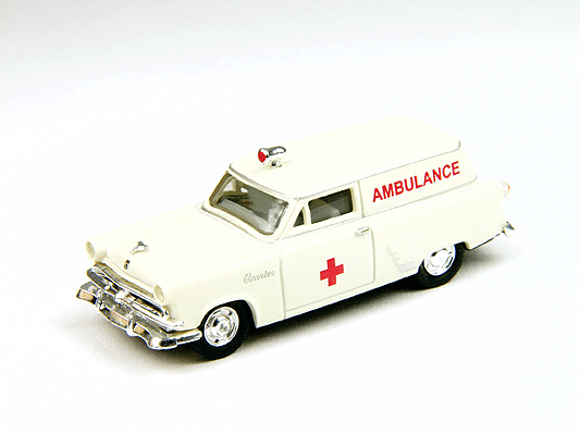 Classic Metal Works 30295 HO Scale 53 Ford Courier Sedan Delivery Ambulance