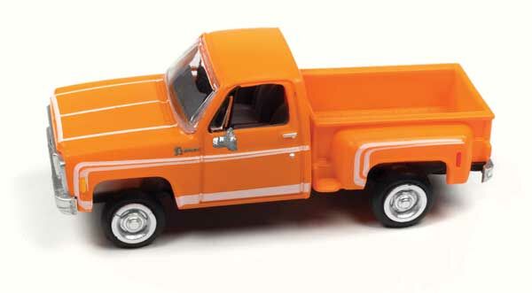 Classic Metal Works 30617 HO Scale 1976 Chevy Stepside Pickup Truck - Orange