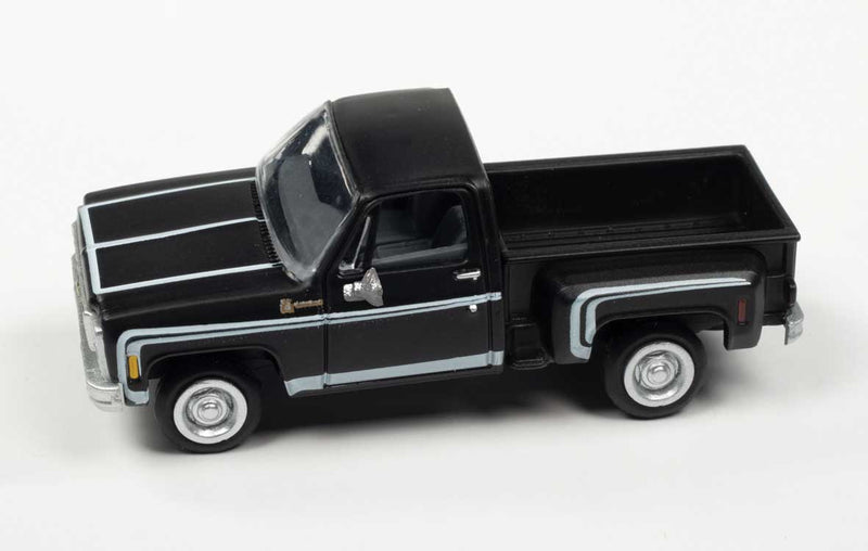 Classic Metal Works 30618 HO Scale 1976 Chevy Stepside Pickup Truck - Black