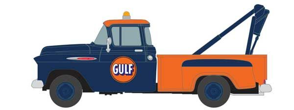 Classic Metal Works 30639 HO Scale 1957 Chevrolet Stepside Tow Truck Gulf