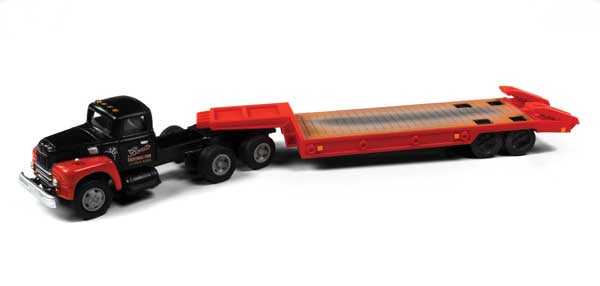 Classic Metal Works 31193 HO Scale (1:87) 1954 International R-190 with Lowboy Trailer Bonito Contra