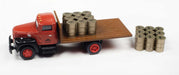 Classic Metal Works 40019 HOScale 1955 International R-190 Flatbed Truck - Drums