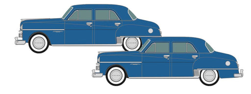 Classic Metal Works 50446 N Scale 1950 Dodge Coronet La Plata Blue 2 Pack
